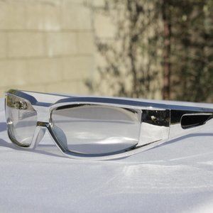 Brand New - Mirrored Silver and Black Y2k Sunglasses
